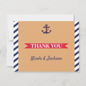 Het is een jongen Dank je kaart (Voorkant)