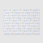 Het is een Jongen Decoupage Papier, Blauwe Baby Sh Tissuepapier (Voorkant)