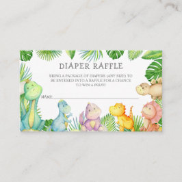 Het is een Jongen Dinosaur Baby shower Luierraffel Plaatskaartje