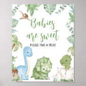 Het is een jongen dinosaurus Baby shower baby's zi Poster (Voorkant)