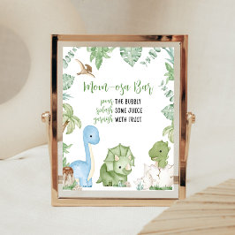 Het is een jongen dinosaurus Baby shower mam osa b Poster