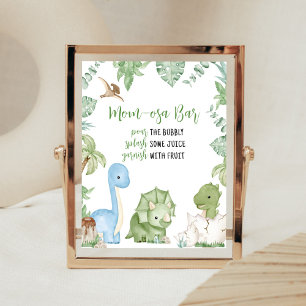 Het is een jongen dinosaurus Baby shower mam osa b Poster