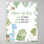Het is een jongen dinosaurus Baby shower mam osa b Poster (Voorkant)