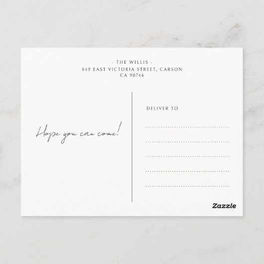 Het is een Jongen Eenvoudige Kleding Waterverf Bab Briefkaart (Achterkant)