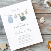 Het is een Jongen Eenvoudige Kleding Waterverf Bab Kaart