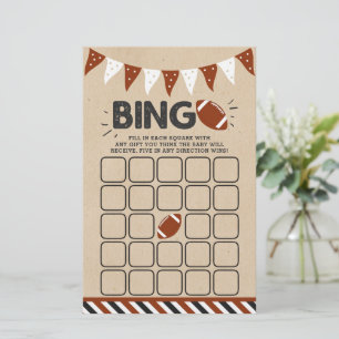 Het is een jongen! Football thema Baby shower Bing