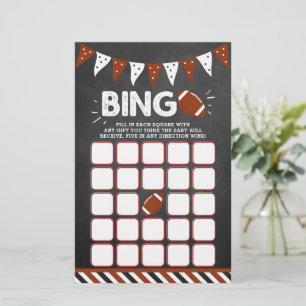 Het is een jongen! Football thema Baby shower Bing