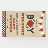 Het is een jongen! Football thema Baby shower welk Spandoek (Horizontaal)