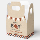 Het is een jongen! Football thema gecodeerd Baby s Bedankdoosjes (Geopend)