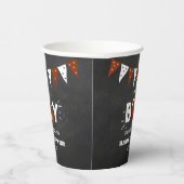 Het is een jongen! Football thema gecodeerd Baby s Papieren Bekers (Rechts)