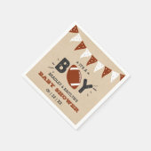 Het is een jongen! Football thema gecodeerd Baby s Servet (Hoek)