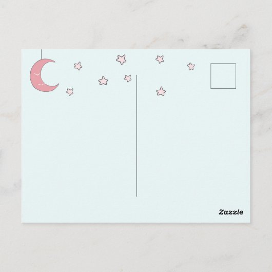 Het is een jongen! Gefeliciteerd - Cute Rabbits Briefkaart (Achterkant)