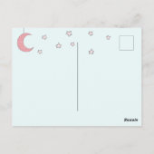 Het is een jongen! Gefeliciteerd - Mooie Konijntje Briefkaart (Achterkant)