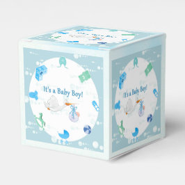 Het is een jongen - Gepersonaliseerd Baby shower Bedankdoosjes