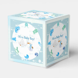 Het is een jongen - Gepersonaliseerd Baby shower Bedankdoosjes