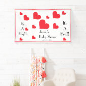 Het is een jongen! Gepersonaliseerde Schattigee ha Spandoek (Insitu)