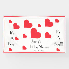 Het is een jongen! Gepersonaliseerde Schattigee ha Spandoek