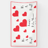 Het is een jongen! Gepersonaliseerde Schattigee ha Spandoek (Verticaal)