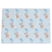 Het is een jongen! Geslacht Bekendmaking Teddy Bea Groot Cadeauzakje (Voorkant)