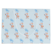 Het is een jongen! Geslacht Bekendmaking Teddy Bea Groot Cadeauzakje (Achterkant)