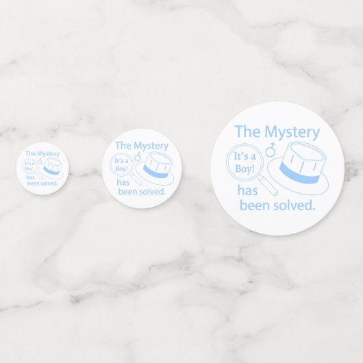 Het is een Jongen Geslacht Confetti (Achterkanten)