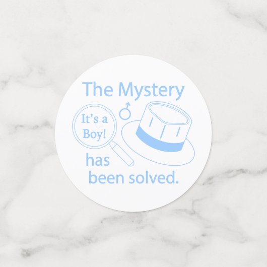 Het is een Jongen Geslacht Confetti (Kleine voorkant)