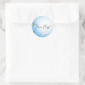 Het is een jongen! Geslacht onthullen Ronde Sticker (Tas)