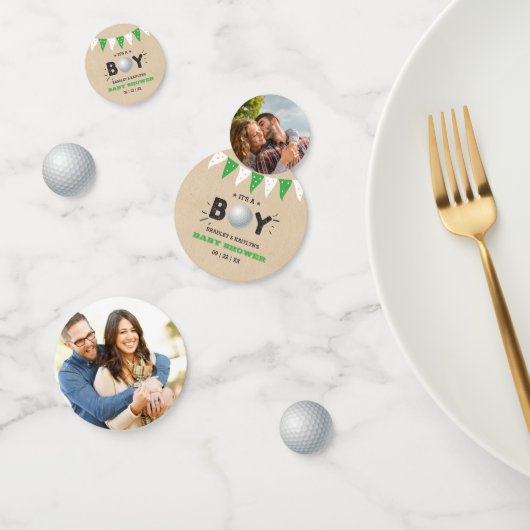 Het is een jongen! Golf thema Co-ed Baby shower Fo Confetti (Groep)