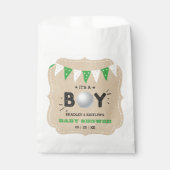Het is een jongen! Golf ThMED Co-ed Baby shower Bedankzakje (Voorkant)