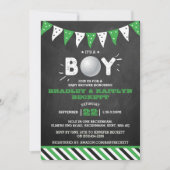 Het is een jongen! Golf ThMED Co-ed Baby shower Kaart (Voorkant)