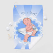 Het is een jongen! golfhanddoek (Insitu)