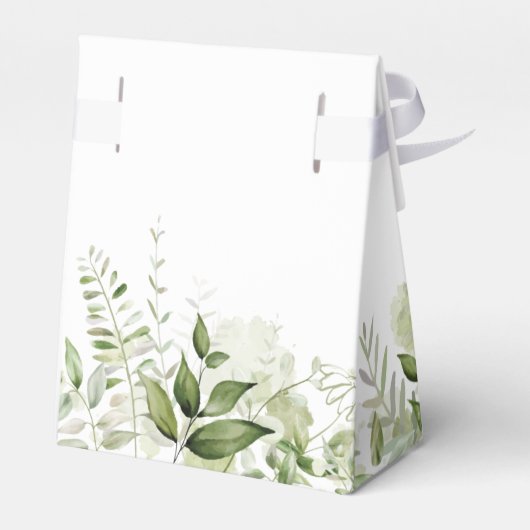 Het is een jongen groene gebladerte stoffig blauwe bedankdoosjes (Achterkant)