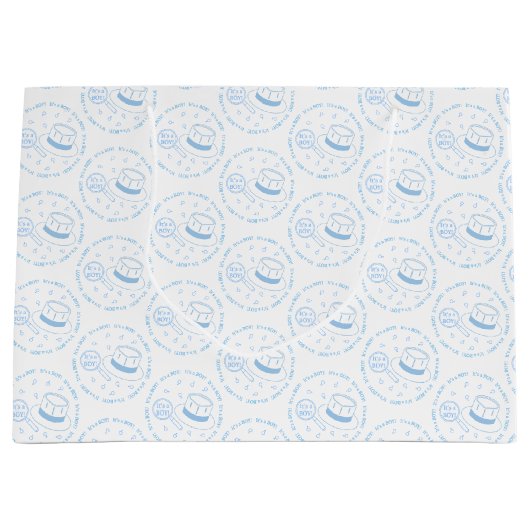 Het is een jongen! groot cadeauzakje (Voorkant)