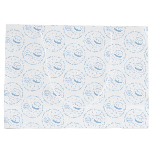 Het is een jongen! groot cadeauzakje (Achterkant)