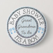 Het is een jongen, groot oma om Baby shower Button (Voorkant)