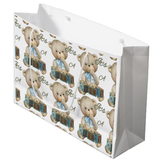 Het Is Een Jongen Grote Cadeautas (Voorkant Gekanteld)