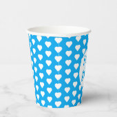 Het is een jongen hartpatroon papieren bekers (Rechts)