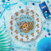 Het is een jongen, het Baby shower van Little Fox Papieren Bordje (Feest)