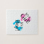 Het is een jongen Het is een meisje - Pasgeboren B Legpuzzel (Horizontaal)