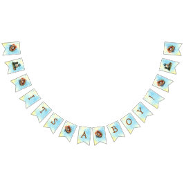 Het is een jongen | honkbal Baby shower Vlaggetjes