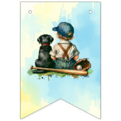 Het is een jongen | honkbal Baby shower Vlaggetjes (Tweede vlag)