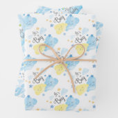 Het is een jongen inpakpapier vel (In situ)