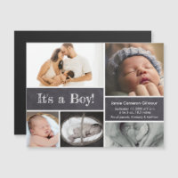 Het is een jongen! Introductie van Baby fotocollag