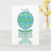 Het is een jongen kaart (Gele Bloem)
