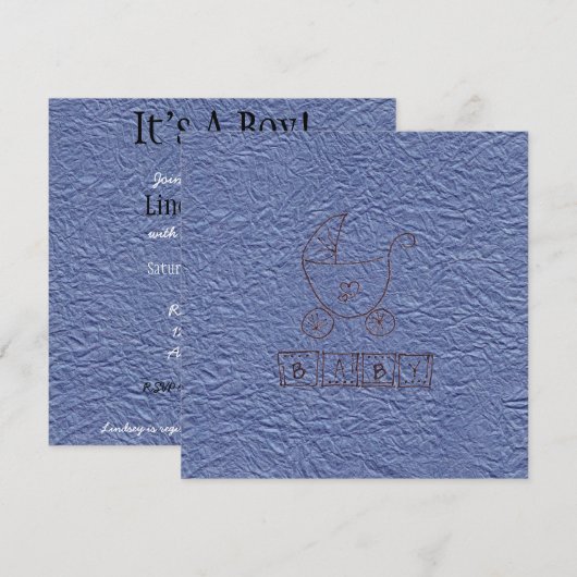 Het is een jongen kaart (Voorkant / Achterkant)