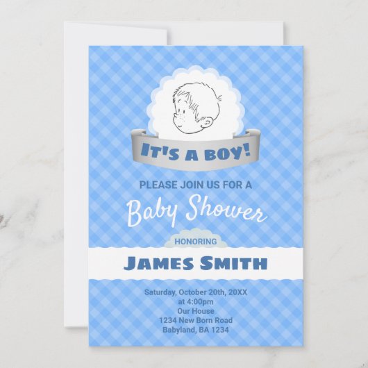 Het is een jongen kaart (Voorkant)