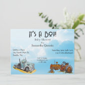 Het is een jongen! kaart (Staand voorkant)