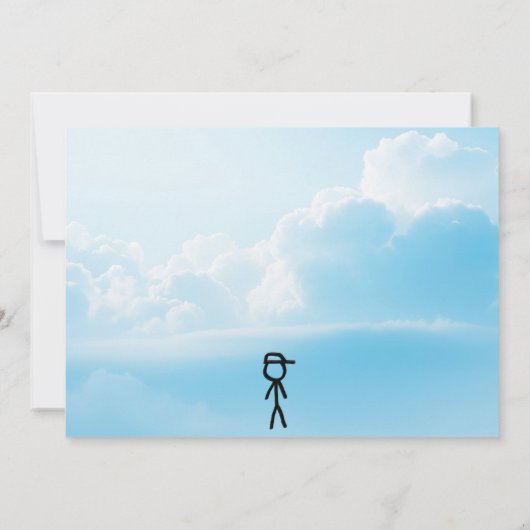 Het is een jongen! kaart (Achterkant)