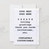 Het is een jongen kaart (Achterkant)