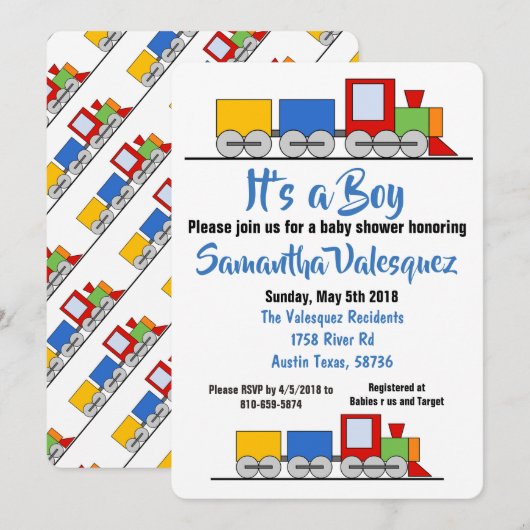 Het is een jongen kaart (Voorkant / Achterkant)